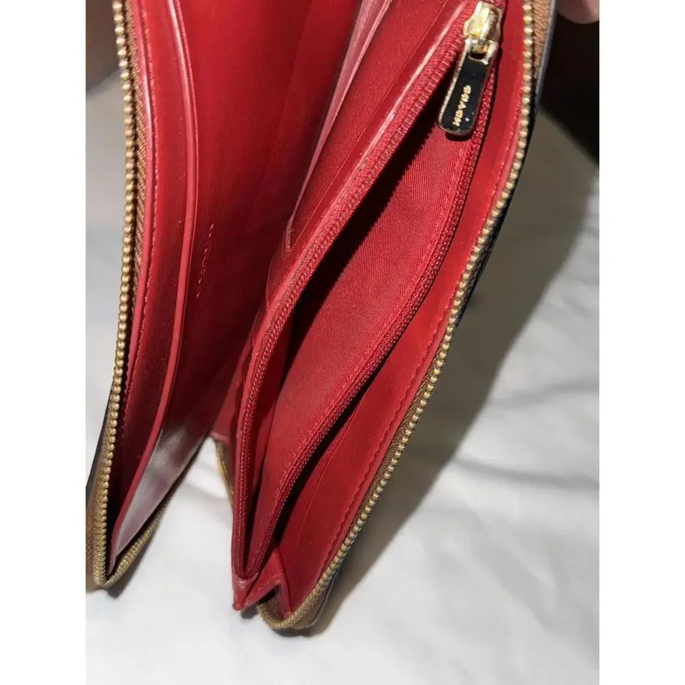 Coach Large Phone Wallet In Rainbow Signature Canvas C1872 - Picture 7 of 9